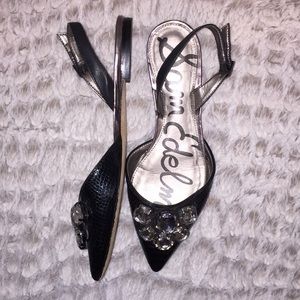 Sam Edelman Embellished Pointy Toe Flats